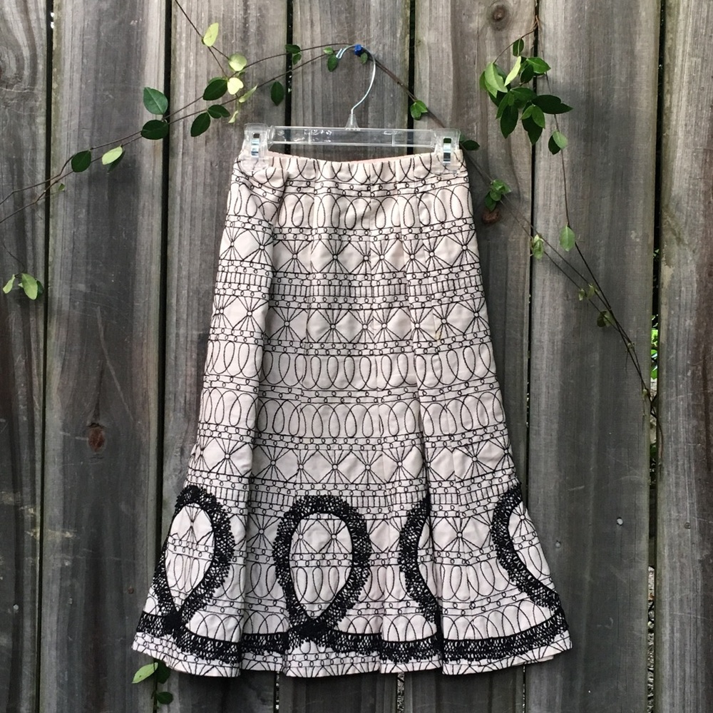 Black&White patterned Skirt